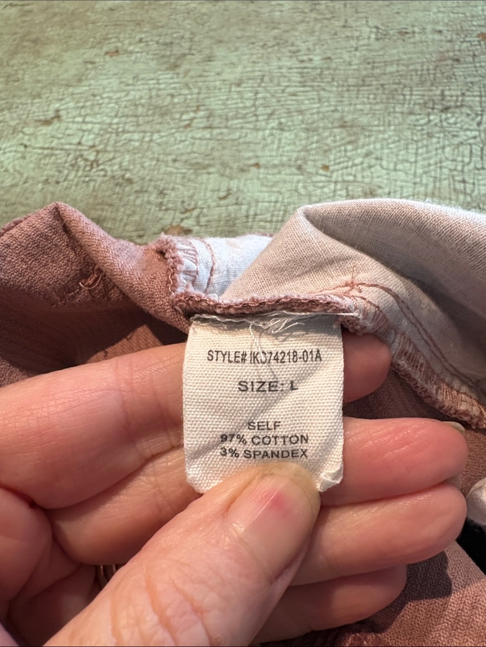 Altered State Corduroy Star Print Mini Skirt Brown Cream Size L - Picture 5 of 5